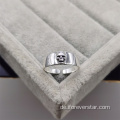 Beliebte Herrenringe 925er Sterling Silber minimalistischer Ring